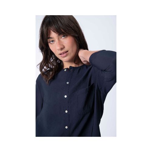 Blusa manga larga - Azul marino