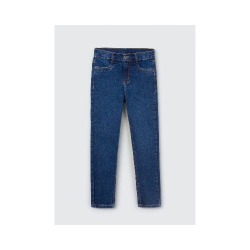 PANTALÓN DE JEAN INFANTIL MODELO SKINNY - AZUL — Hering