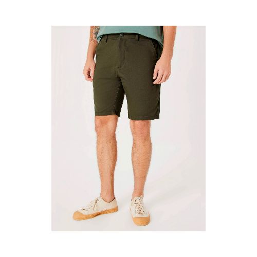 BERMUDA BÁSICA MODELO CHINO - VERDE — Hering