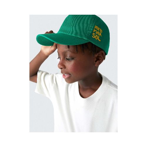 GORRO INFANTIL CON BORDADO - VERDE — Hering