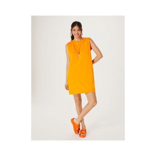 VESTIDO BÁSICO SIN MANGAS - NARANJA — Hering