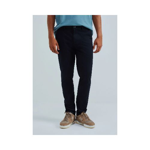 PANTALÓN TIPO GABARDINA MODELO CHINO - NEGRO — Hering