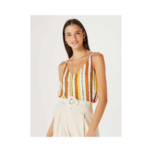 MUSCULOSA ESTAMPADA DE BRETEL FINO - MULTICOLOR — Hering