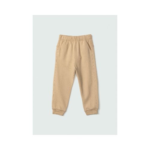 PANTALÓN BABUCHA INFANTIL EN TELA ACANALADA - BEIGE — Hering