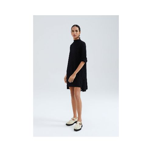 SACO EN TELA ACANALADA - NEGRO — Hering