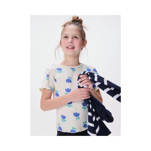 BLUSA INFANTIL ESTAMPADA - BEIGE — Hering