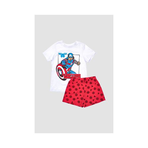 Pijama infantil captain america - Blanco