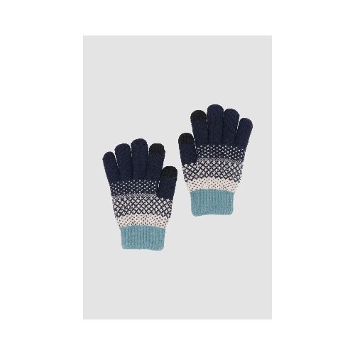 Guantes zigzag - Verde petroleo