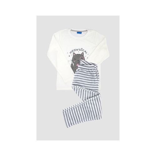 Pijama infantil polar meo - Marfil