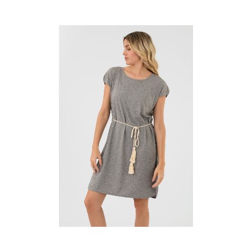 Vestido nautico liso - Gris melange