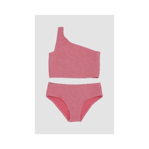 Bikini liso 6-17a - Rojo