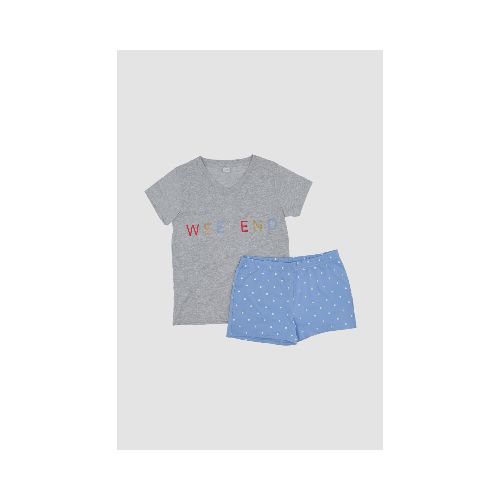 Pijama infantil weekend - Gris