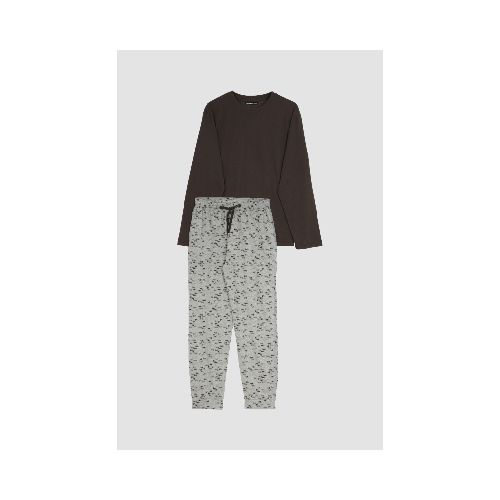 Pijama run wild - Gris melange