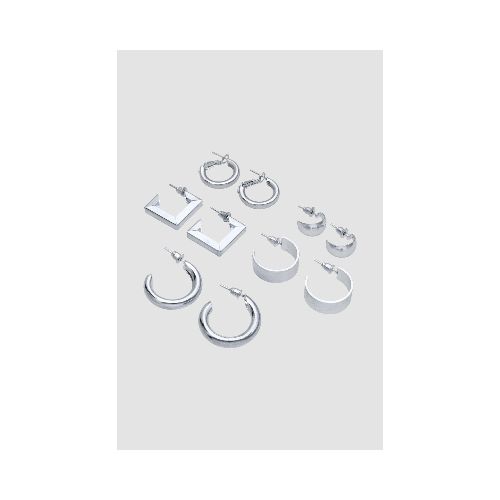 Pack de aros x 5 - Plata