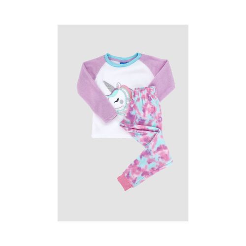 Pijama infantil polar unicornios - Lila