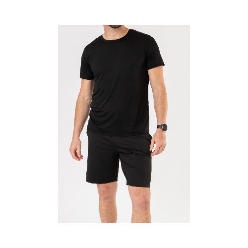 Remera mesh men - Negro