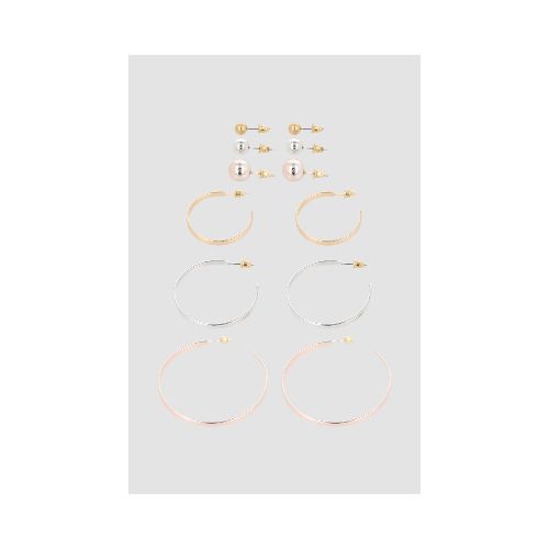 Set aros y perlas pack x 6 - Variante unica