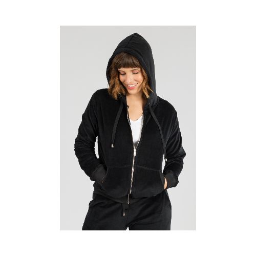 Campera velour - Negro