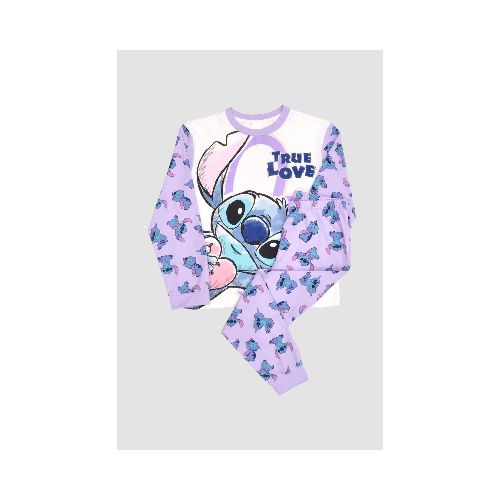 Pijama infantil stitch - Lila