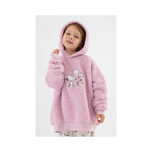 Buzo infantil sherpa snoopy - Lila