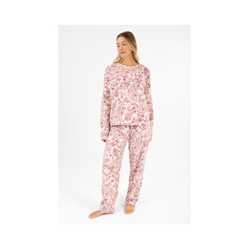 Pijama celina all over - Rosado