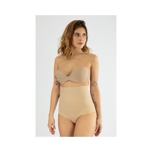 Bombacha alta modelante slim - Beige