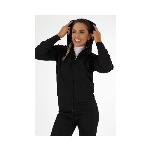 Campera algodón frisa - Negro