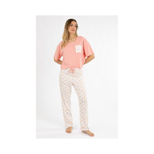 Pijama lobster pantalon - Rosa coral