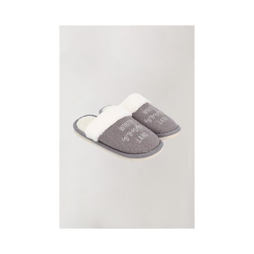 Pantufla warm - Gris oscuro