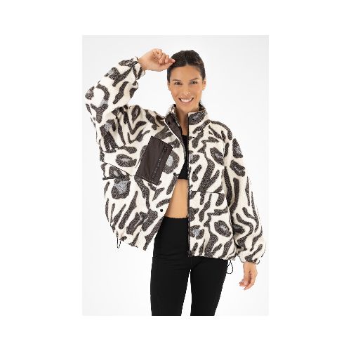 Campera sherpa animal - Animal print