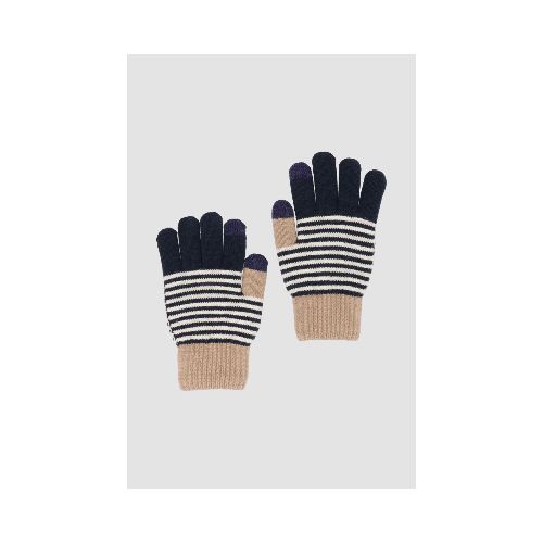 Guantes rayas - Negro