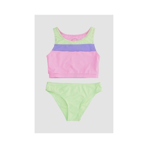 Bikini surf girl tricolor 6-16a - Rosado