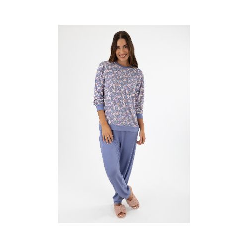 Pijama london liberty - Azul piedra