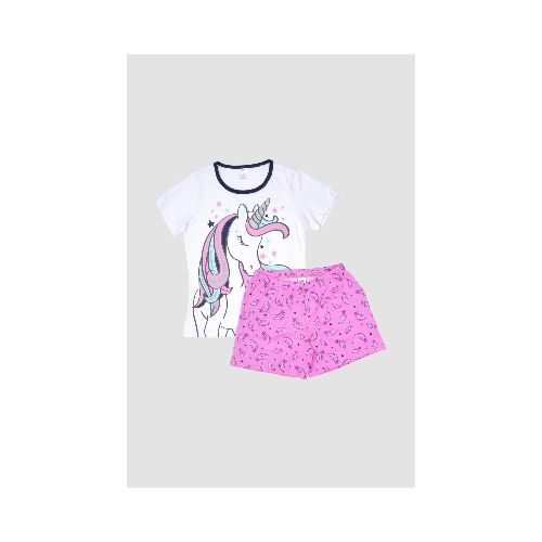 Pijama infantil unicornios - Blanco