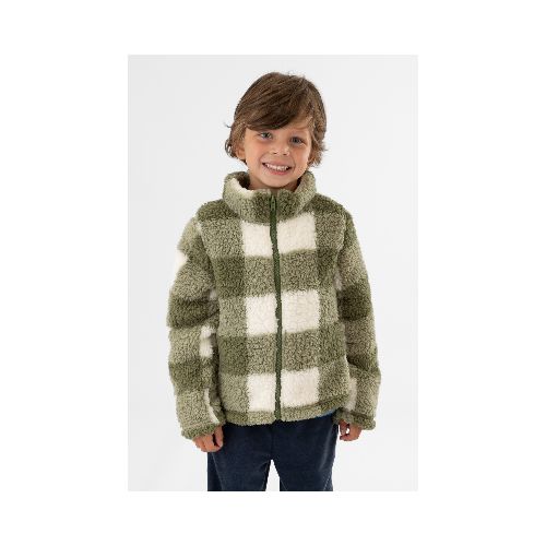 Campera infantil checks - Verde claro