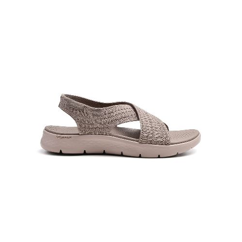 SANDALIA CASUAL SKECHERS GO WALK FLEX BEIG