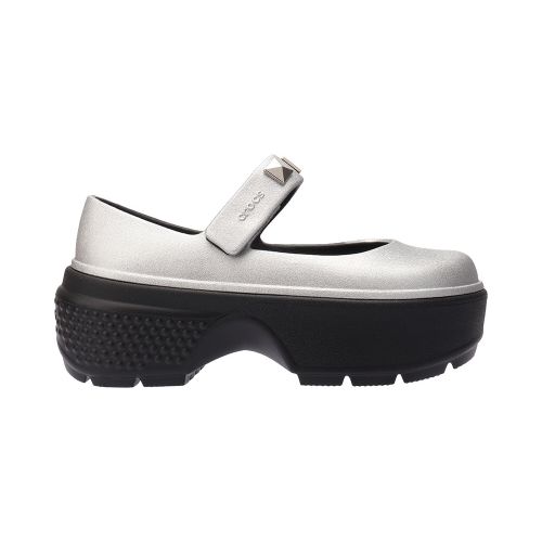 Crocs Stomp Metallic Mary Jane - Gris — Inbox