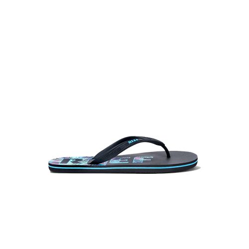 Ojotas Reef Seaside Print - Negro — Inbox