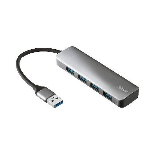 HUB USB Trust Halyx 23327 4 puertos USB 3.2 Aluminio