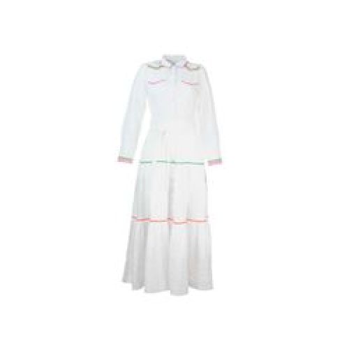 VESTIDO MUJER DRS-EBANO-SS23 WHITE L