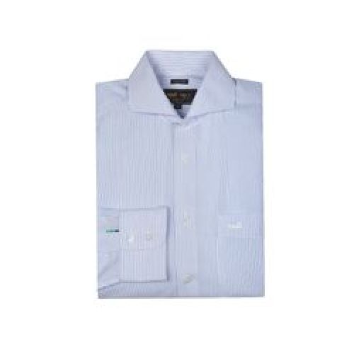 CAMISA M/L HOMBRE SHR-WF PC-SPM24 STRIPE LIGHT BLUE S