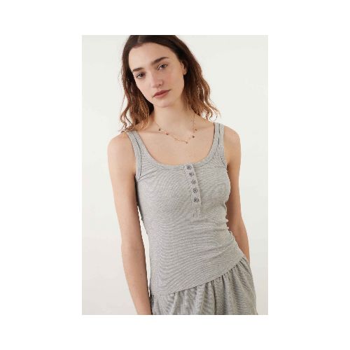 Musculosa Ambar - Gris Melange