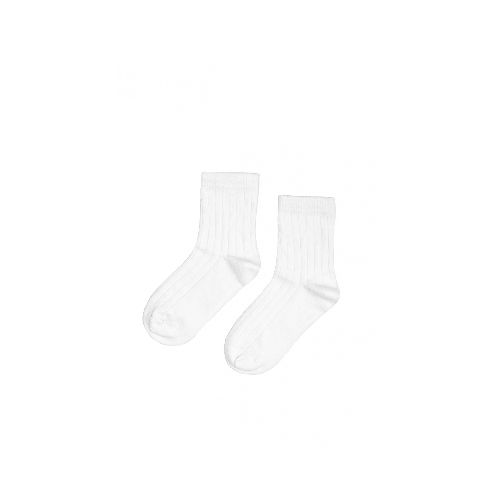 Medias Kids Rib Lisas - Blanco