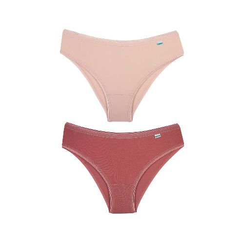 DEL RIO Pack duo bikini modal - Durazno/Rosa