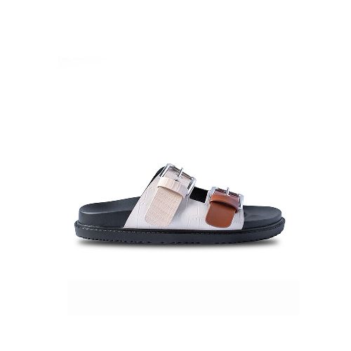 Sandalia de dama Panama Jack - Black/Brown/White