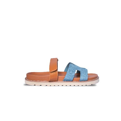 Sandalia de dama Panama Jack - Blue/Brown