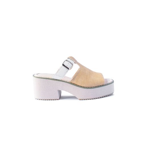 Sandalia de dama Osada - Beige/White