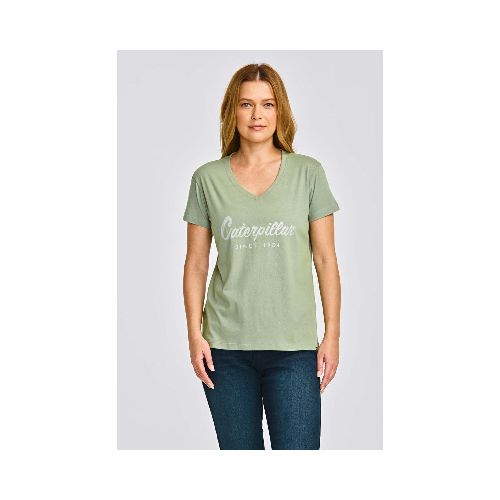 REMERA MUJER CATERPILLAR SCRIPT V