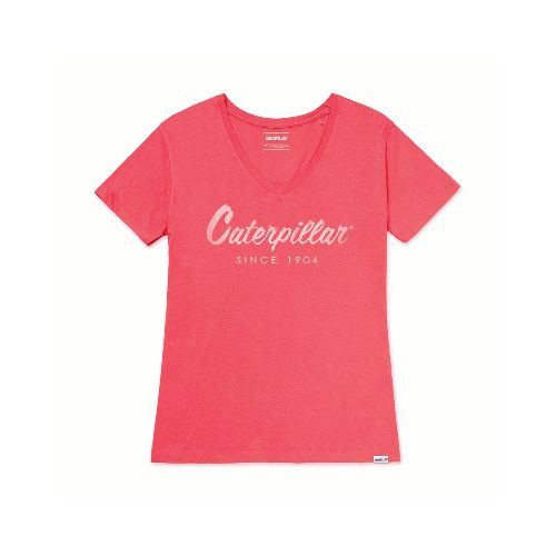 REMERA MUJER CAT SCRIPT V NECK TE