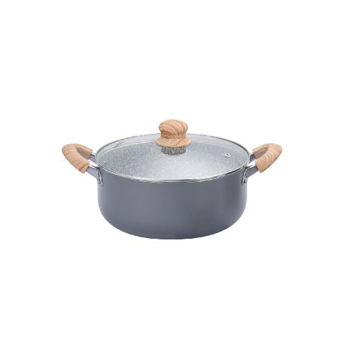 CACEROLA C/TAPA GRANITO - 20 CM ALUMINIO GRIS 275346001